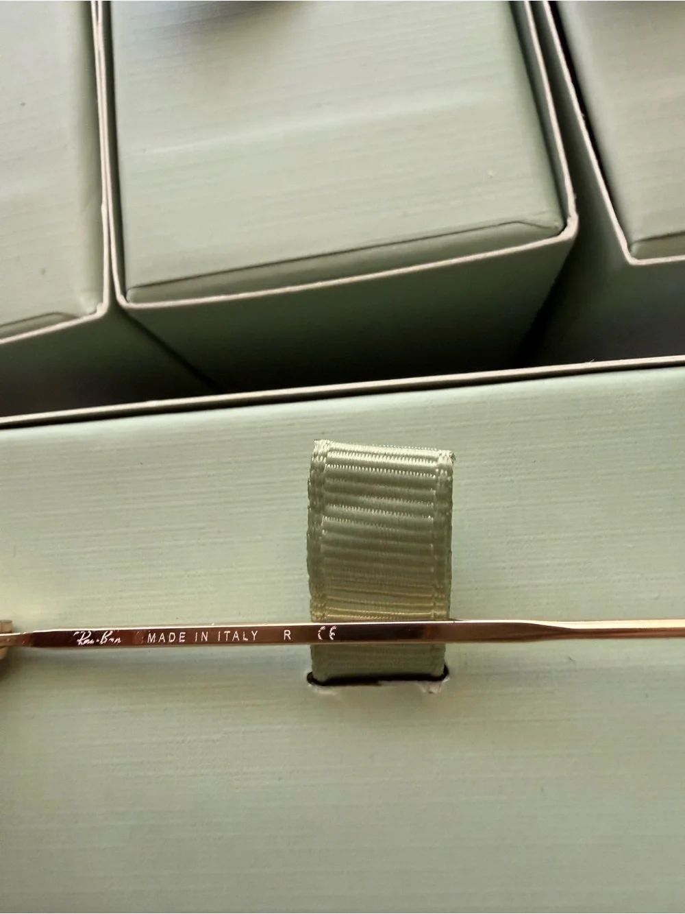 Ray-Ban Gold Frame Sunglasses with Pink Lenses